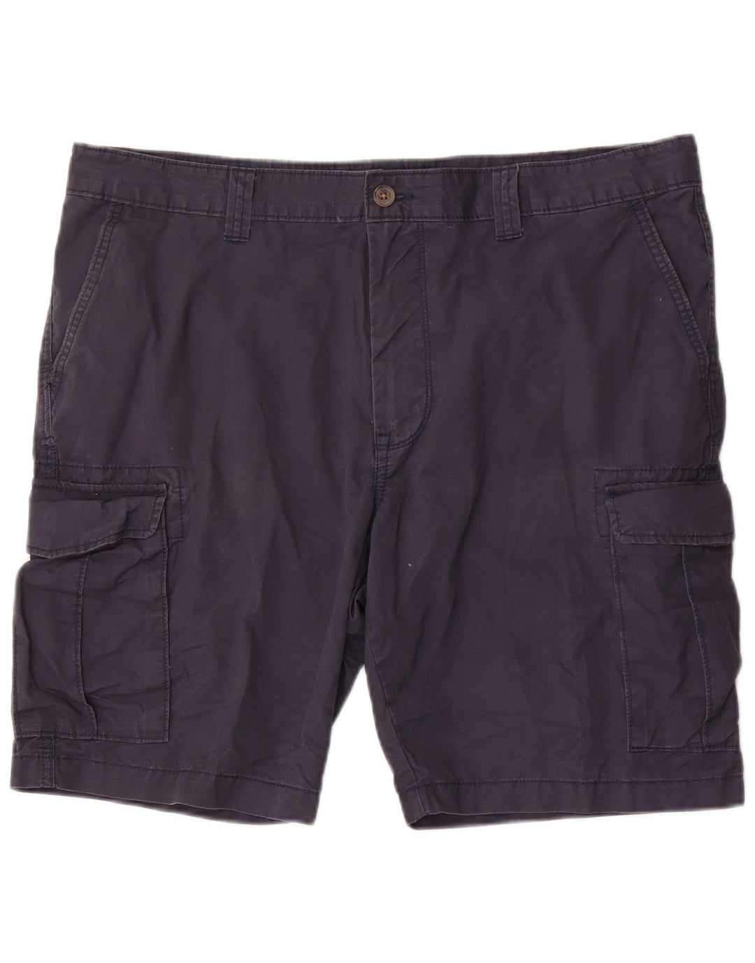Marks & Spencer Mens Cargo Shorts W40 XL  Navy Blue Cotton