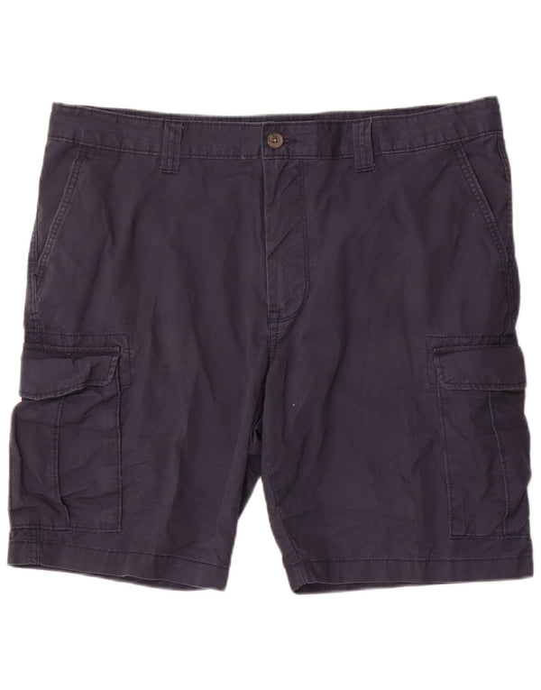 Marks & Spencer Mens Cargo Shorts W40 XL  Navy Blue Cotton