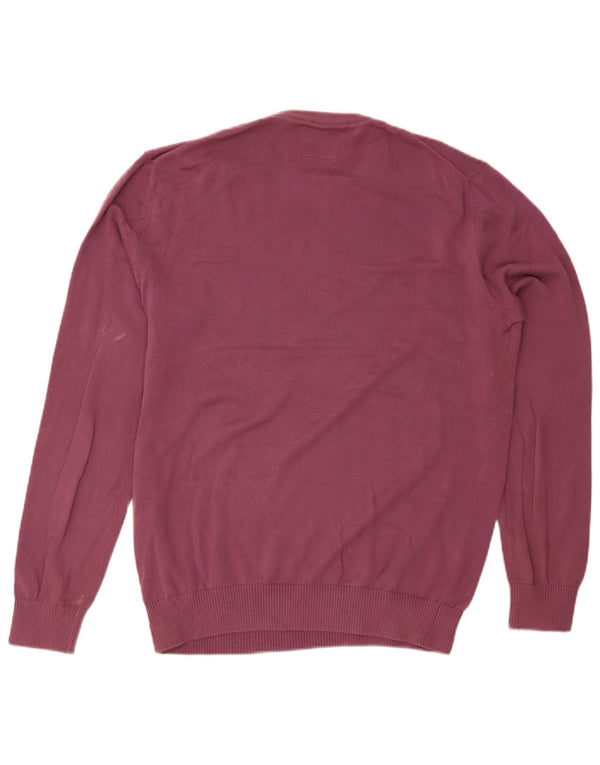 Joules Mens Crew Neck Jumper Sweater Medium Purple Cotton