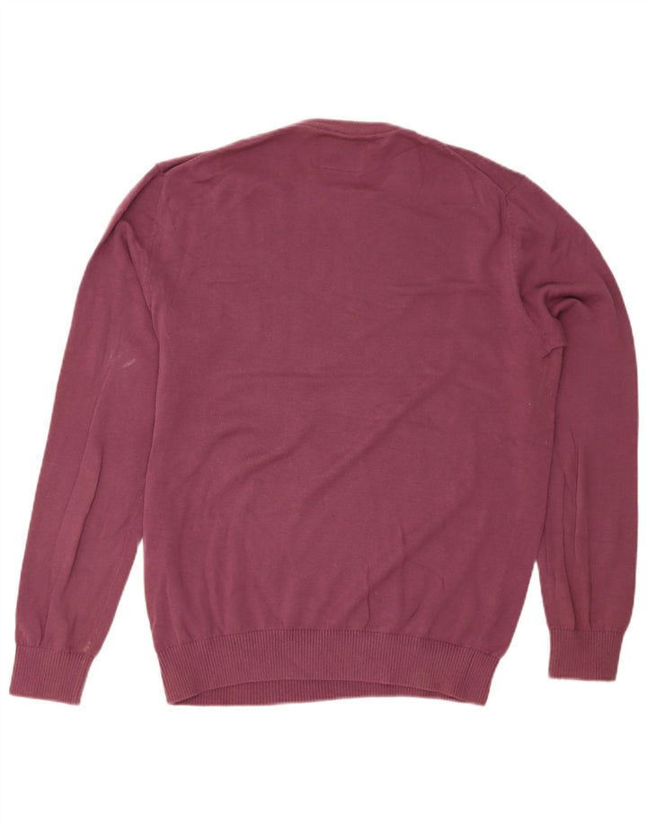 Joules Mens Crew Neck Jumper Sweater Medium Purple Cotton