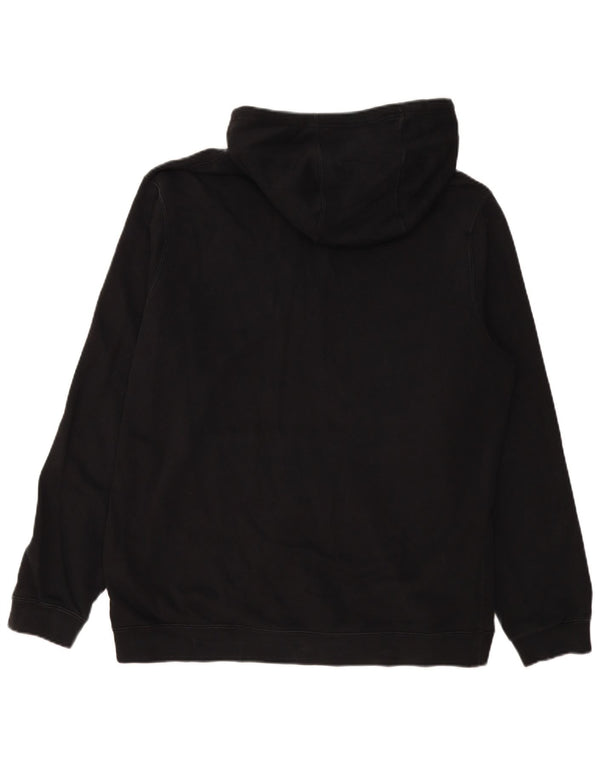 Nike Mens Zip Hoodie Sweater XL Black Cotton