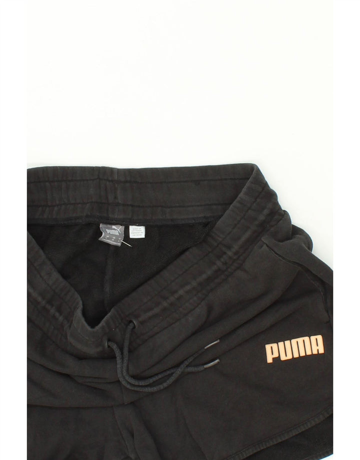 PUMA Womens Sport Shorts UK 14 Medium  Black Vintage Puma and Second-Hand Puma from Messina Hembry 