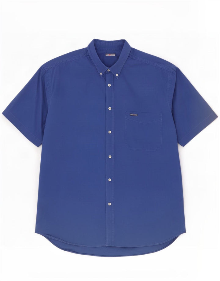 Think Pink Mens Short Sleeve Shirt 2XL Blue