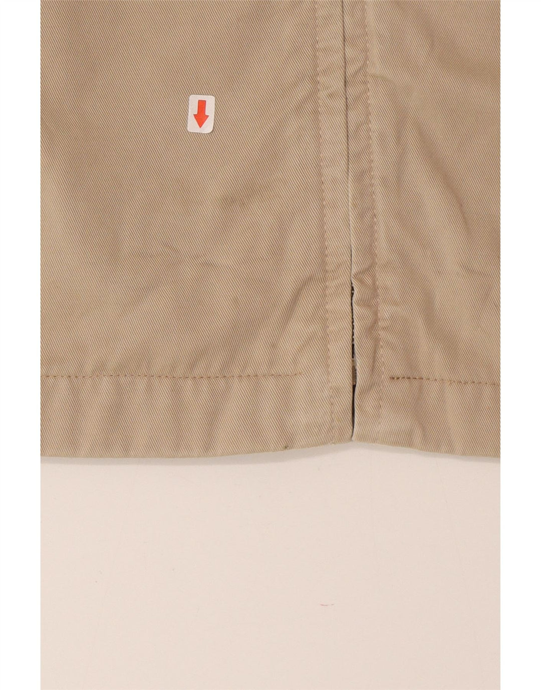 Vintage Mens Bomber Jacket UK 40 Large Beige Cotton