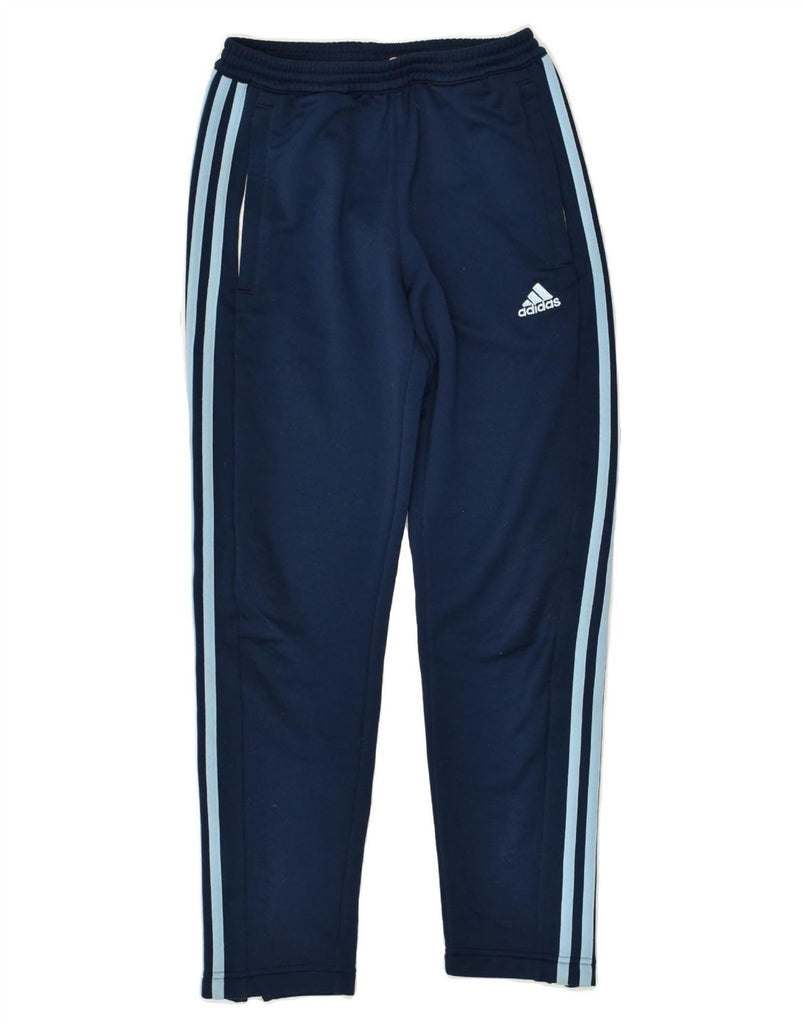 ADIDAS Boys Climalite Tracksuit Trousers 11-12 Years Medium Navy Blue | Vintage Adidas | Thrift | Second-Hand Adidas | Used Clothing | Messina Hembry 