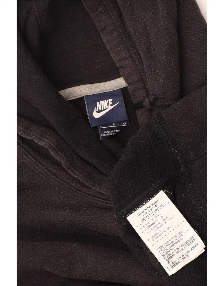 Nike Mens Hoodie Jumper Small Black Cotton