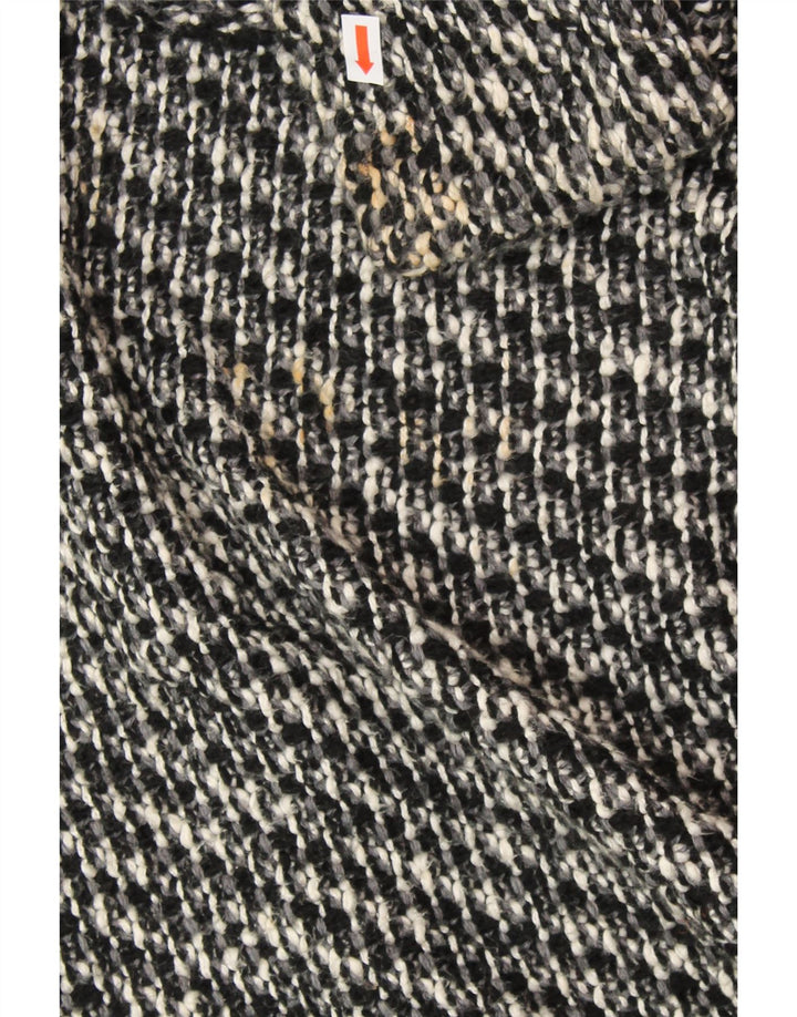 ZARA Womens Oversized Open Cardigan Sweater UK 14 Medium Black Flecked