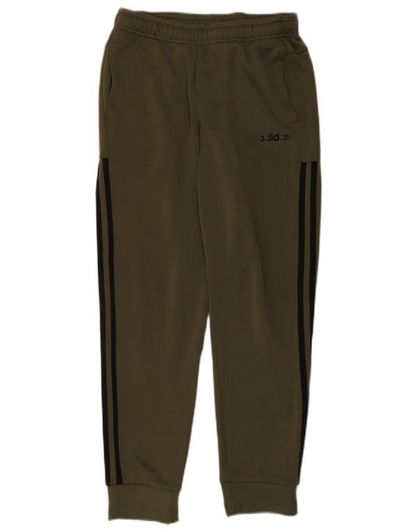 Adidas Mens Tracksuit Trousers Joggers Small Khaki Polyester