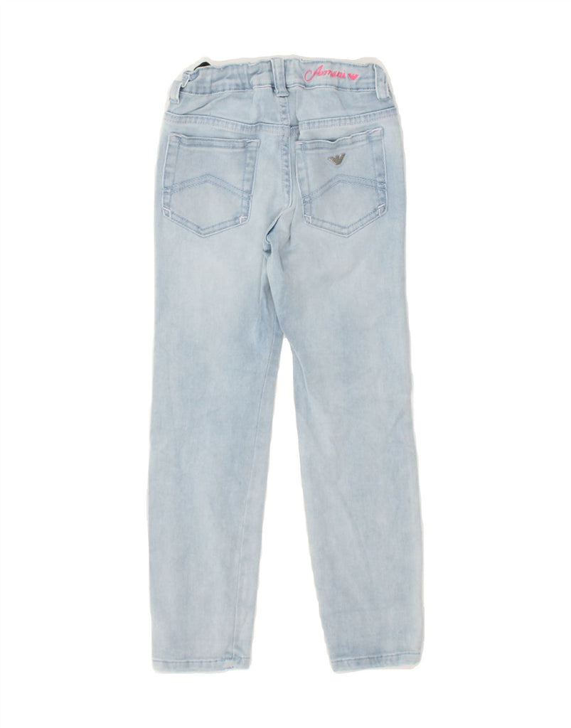 ARMANI JUNIOR Girls Slim Jeans 4-5 Years W18 L18 Blue Cotton | Vintage Armani Junior | Thrift | Second-Hand Armani Junior | Used Clothing | Messina Hembry 