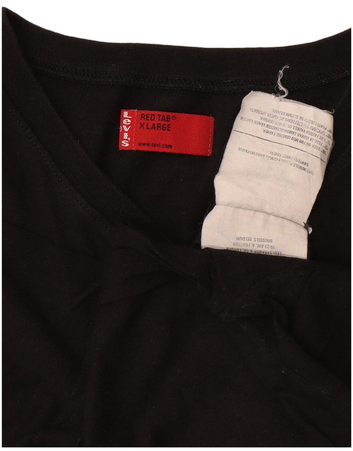 LEVI'S Mens T-Shirt Top XL Black Cotton