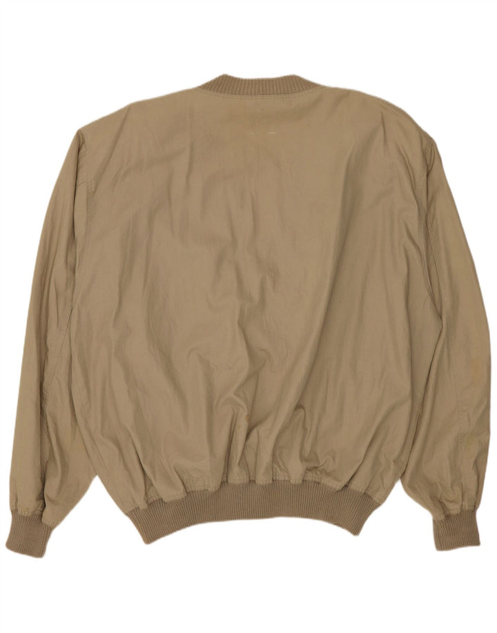 Vintage Mens Bomber Jacket UK 42 XL Beige