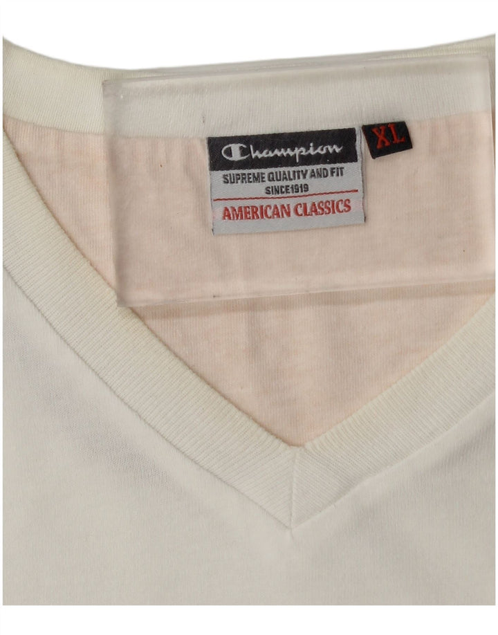 Champion Mens T-Shirt Top XL White