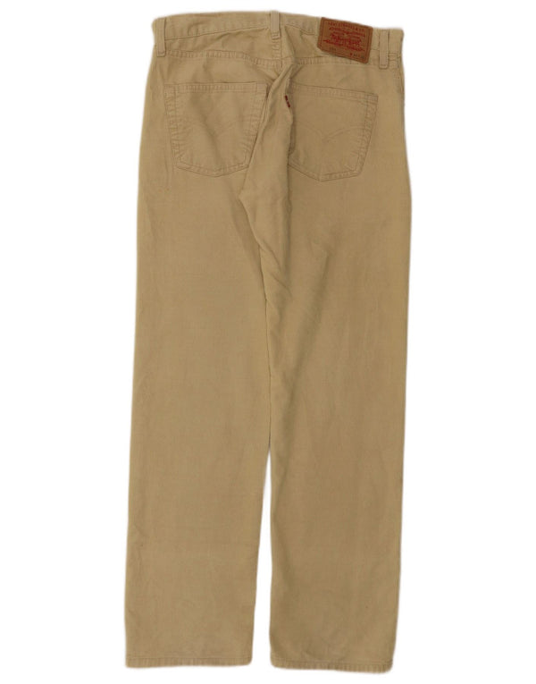 Levi's Mens 551 Straight Corduroy Trousers W30 L30 Beige Cotton