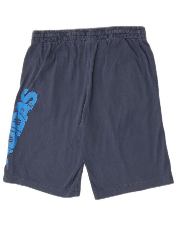 Adidas Boys Graphic Sport Shorts 13-14 Years Navy Blue Cotton