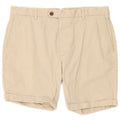Reiss Mens Chino Shorts W36 Large Beige Cotton