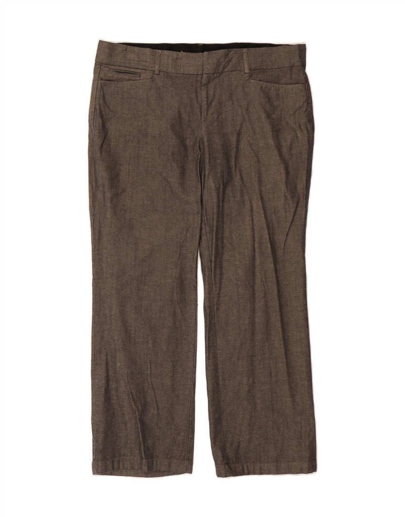 DOCKERS Womens Straight Casual Trousers US 16 2XL W39 L28 Brown Cotton Vintage Dockers and Second-Hand Dockers from Messina Hembry 