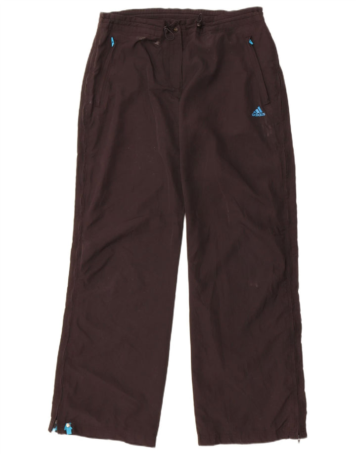 Adidas Womens Clima Proof Tracksuit Trousers UK 14 Medium Black Polyester