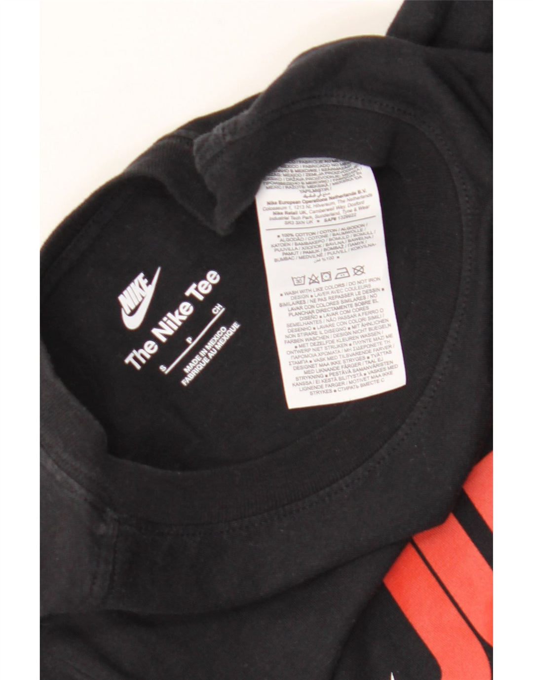 Nike Mens Graphic T-Shirt Top Small Black Cotton