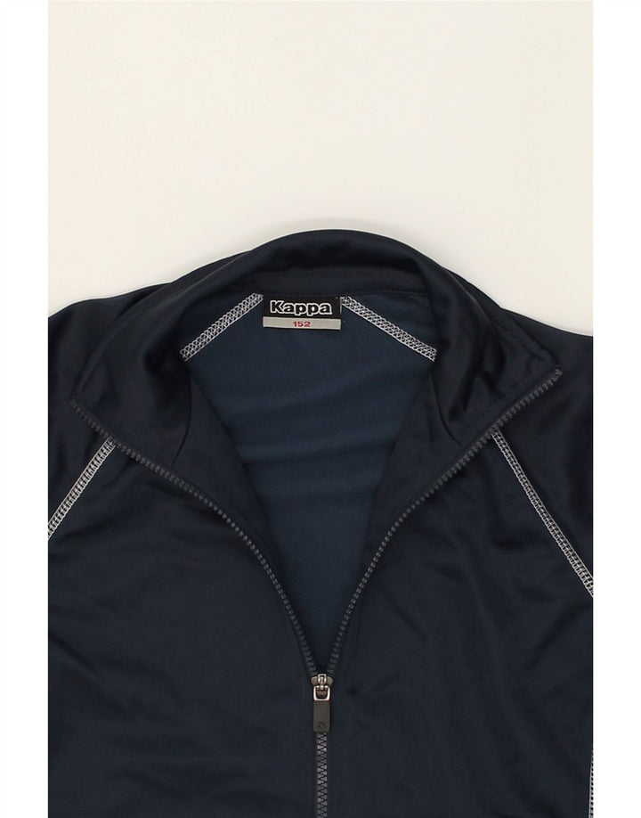KAPPA Boys Tracksuit Top Jacket 11-12 Years Navy Blue Polyester | Vintage Kappa | Thrift | Second-Hand Kappa | Used Clothing | Messina Hembry 