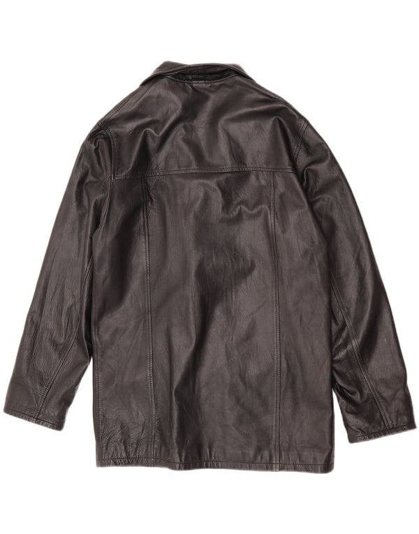 Lavorazione Artigianale Mens 3 Button Blazer Jacket UK 40 Large Black