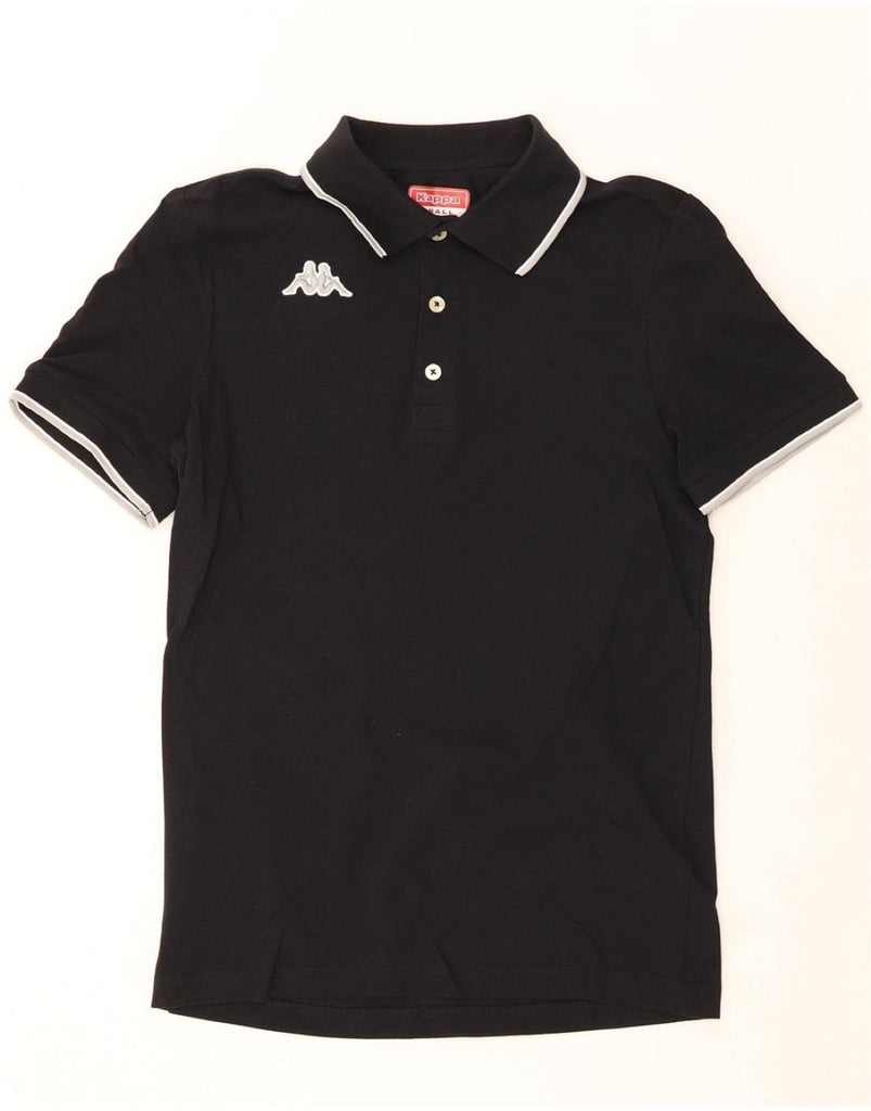 KAPPA Mens Polo Shirt Small Black Cotton Vintage Kappa and Second-Hand Kappa from Messina Hembry 