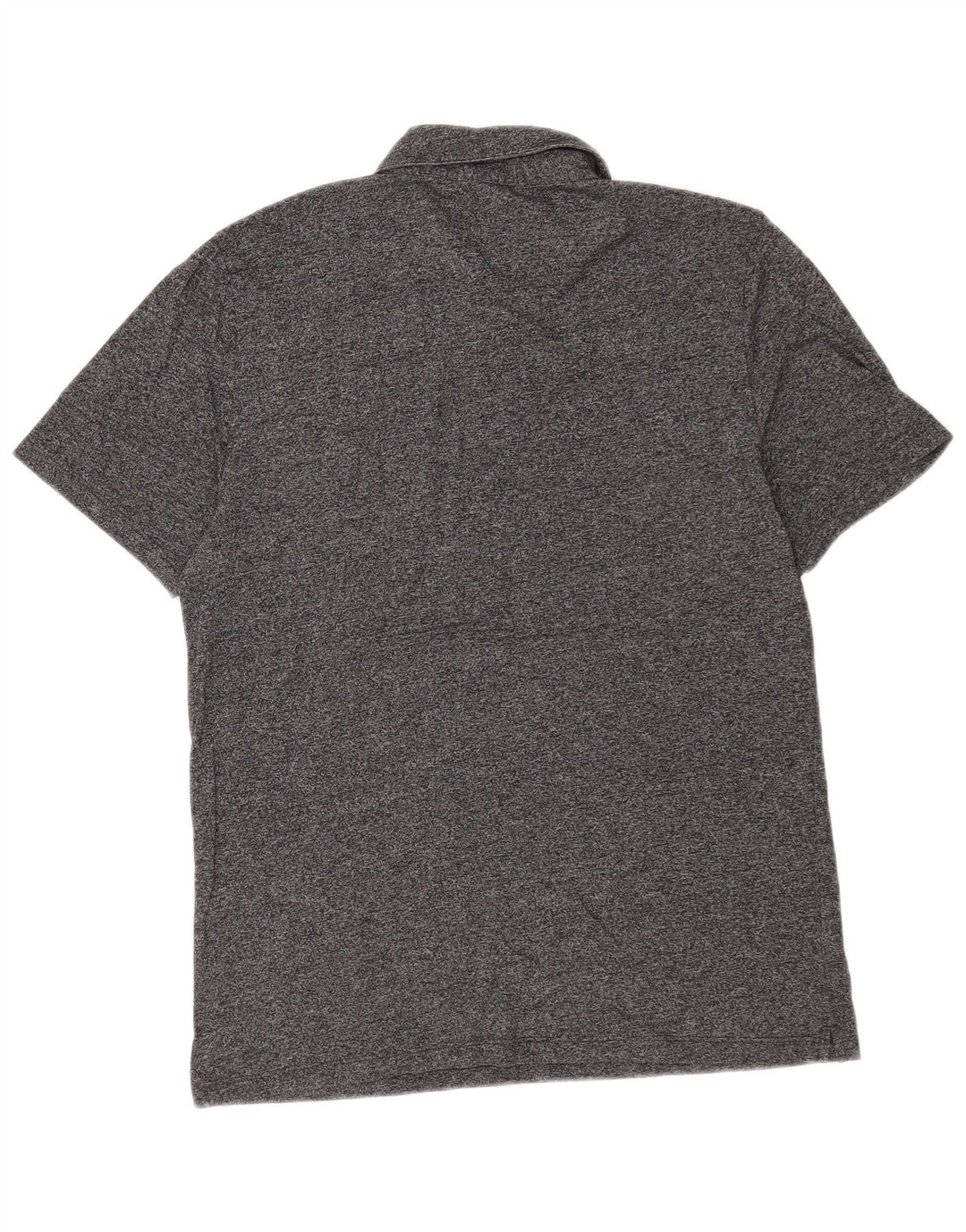 Reiss Mens Polo Shirt Medium Grey Flecked Cotton