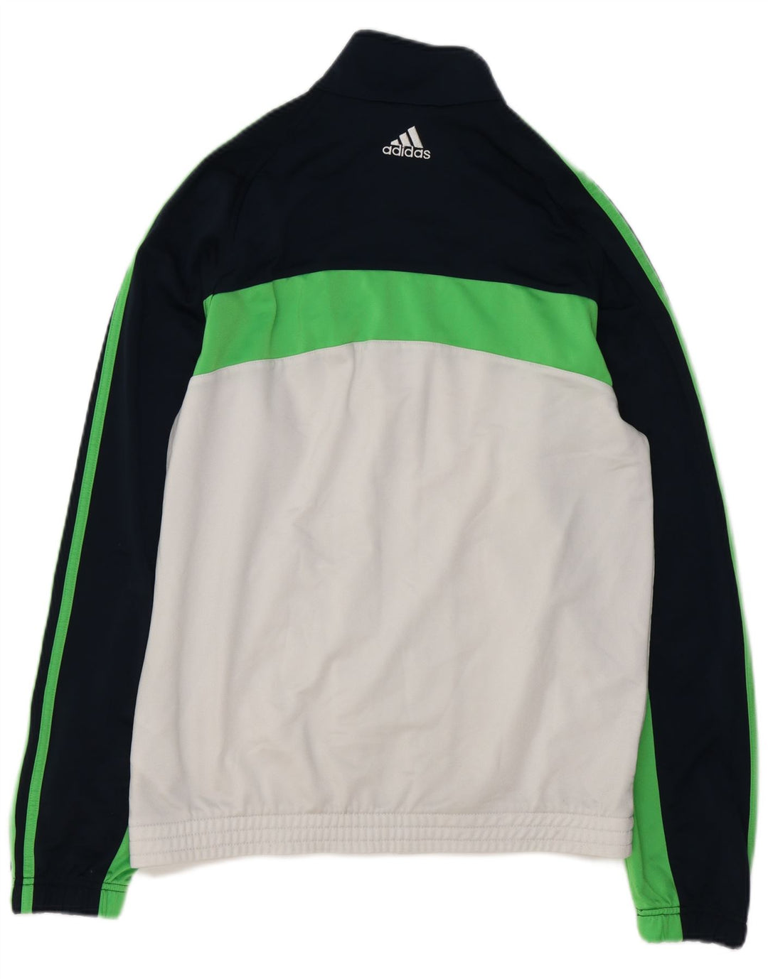 ADIDAS Mens Tracksuit Top Jacket UK 40/42 Medium White Colourblock