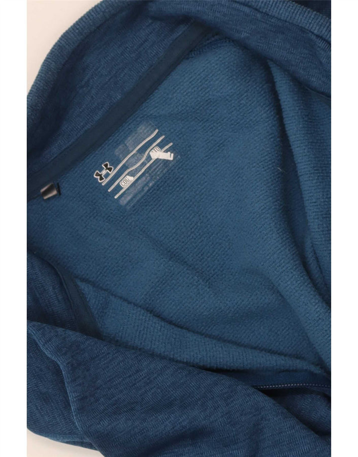 Under Armour Mens Zip Neck Sweatshirt Jumper XL Blue