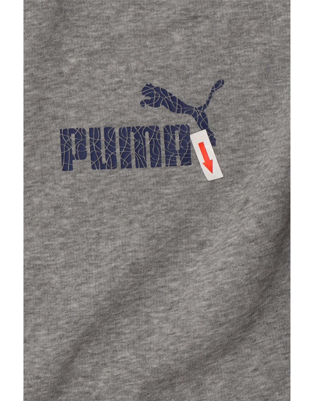 Puma Mens Tracksuit Top Jacket XL Grey Flecked Cotton