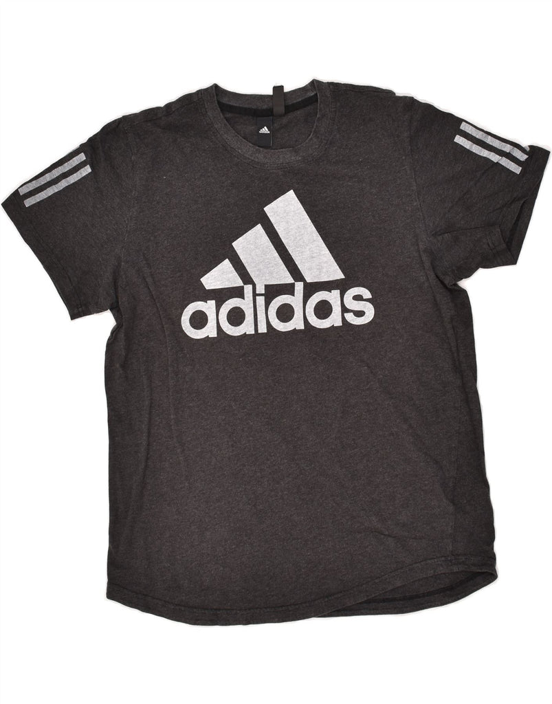 ADIDAS Mens Graphic T-Shirt Top Large Grey Cotton | Vintage Adidas | Thrift | Second-Hand Adidas | Used Clothing | Messina Hembry 