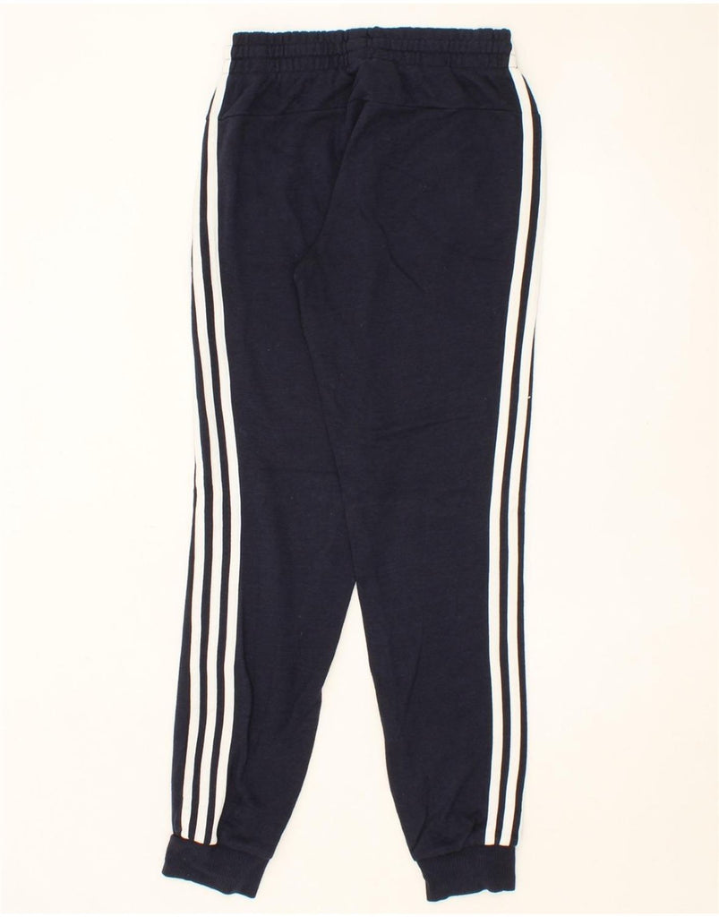 ADIDAS Womens Tracksuit Trousers Joggers UK 8/10 Small  Navy Blue Cotton Vintage Adidas and Second-Hand Adidas from Messina Hembry 
