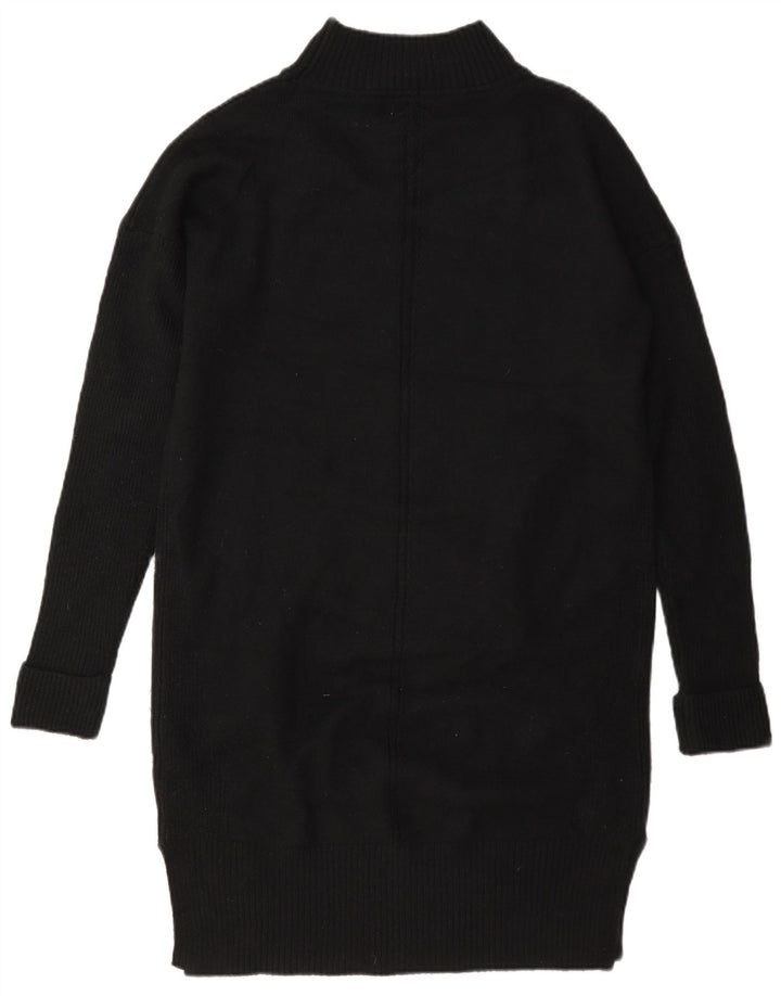 Fat Face Womens Long Sleeve Oversized Jumper Dress UK 8 Small Black