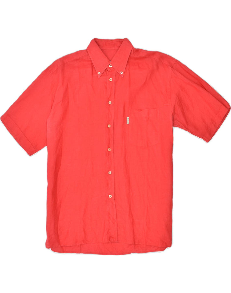 AVIREX Mens Short Sleeve Shirt XL Red Cotton | Vintage | Thrift | Second-Hand | Used Clothing | Messina Hembry 