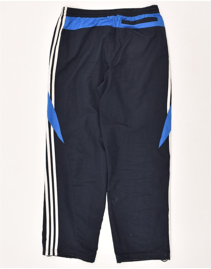 ADIDAS Mens Tracksuit Trousers Medium Navy Blue Colourblock Polyester | Vintage Adidas | Thrift | Second-Hand Adidas | Used Clothing | Messina Hembry 