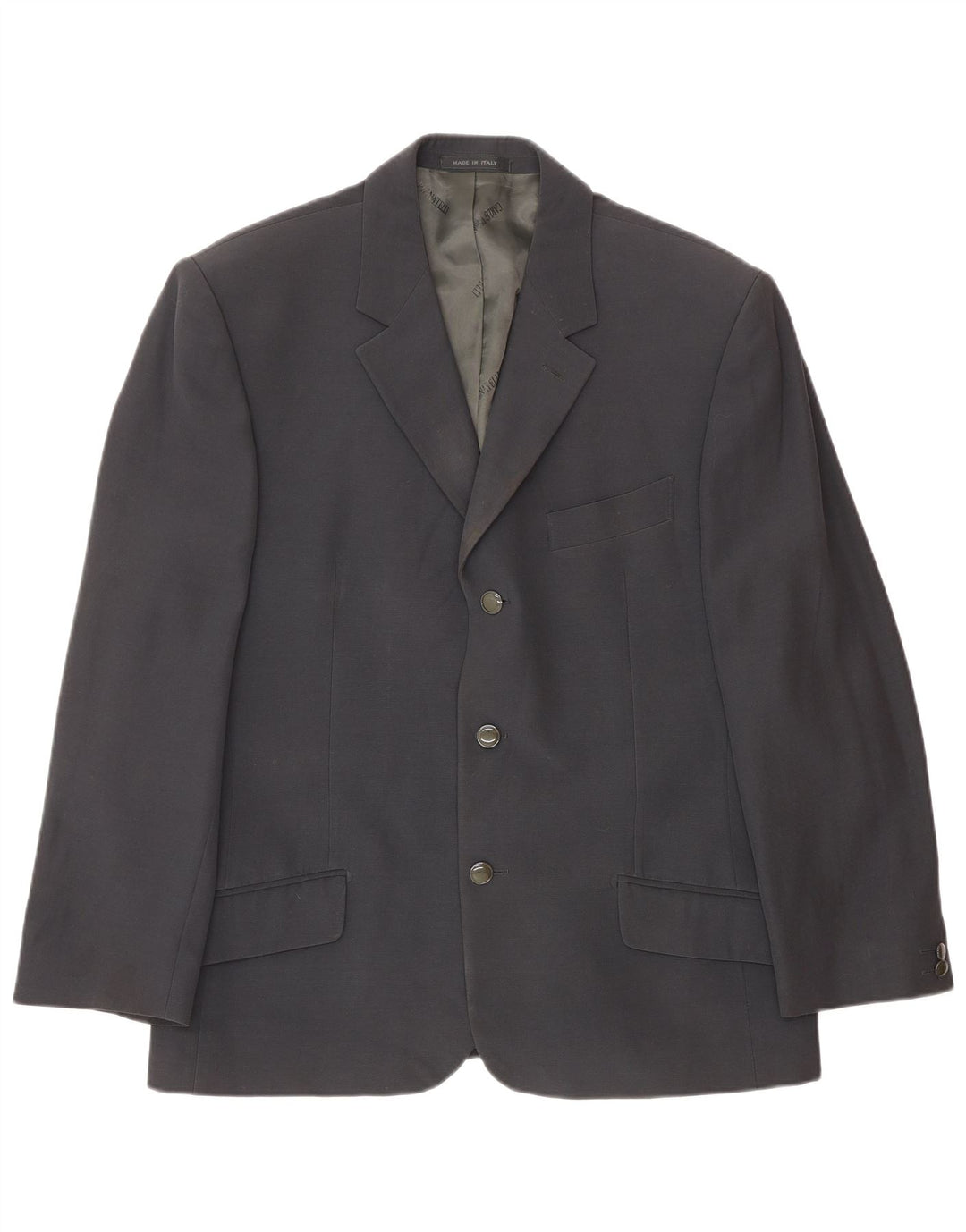 Carlo Pignatelli Mens 3 Button 2 Piece Set IT 52 XL Navy Blue Acetate