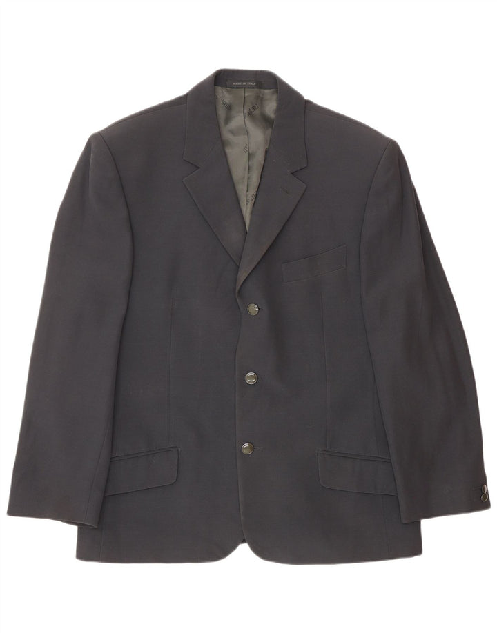 Carlo Pignatelli Mens 3 Button 2 Piece Set IT 52 XL Navy Blue Acetate