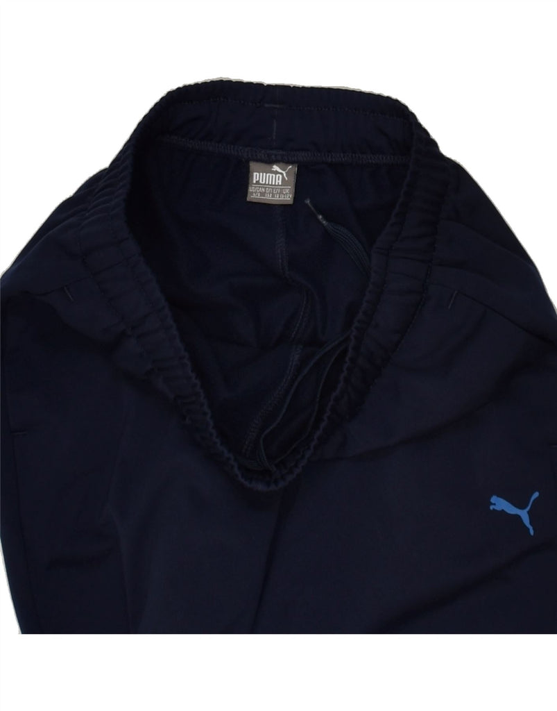 PUMA Boys Tracksuit Trousers Joggers 11-12 Years Navy Blue | Vintage Puma | Thrift | Second-Hand Puma | Used Clothing | Messina Hembry 