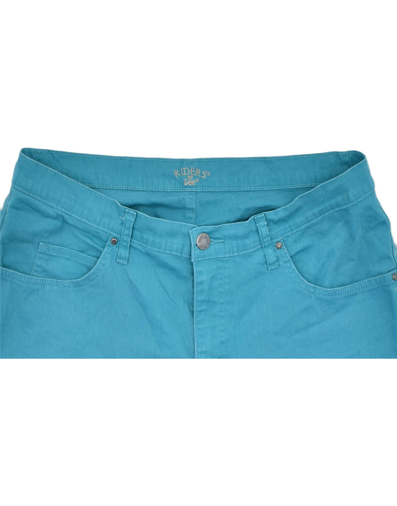 LEE Womens Riders Denim Shorts W34 Large Turquoise Cotton | Vintage | Thrift | Second-Hand | Used Clothing | Messina Hembry 