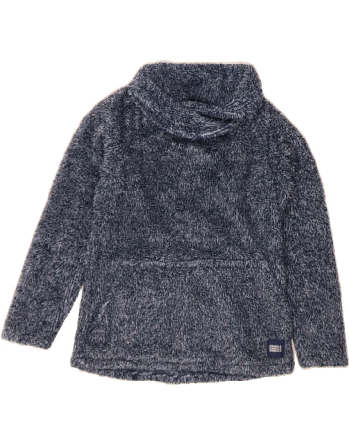 O'NEILL Girls Roll Neck Fleece Jumper 9-10 Years Large Navy Blue Polyester Vintage O'Neill and Second-Hand O'Neill from Messina Hembry 