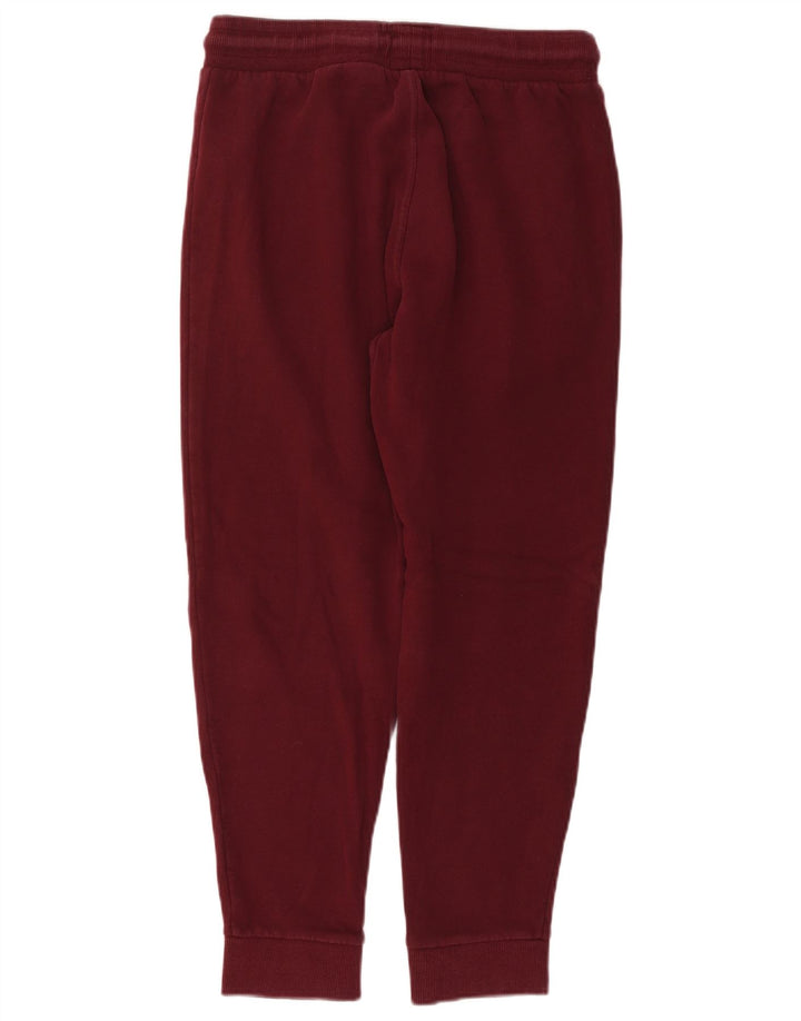 SUPERDRY Mens Graphic Tracksuit Trousers Joggers Medium  Burgundy Cotton