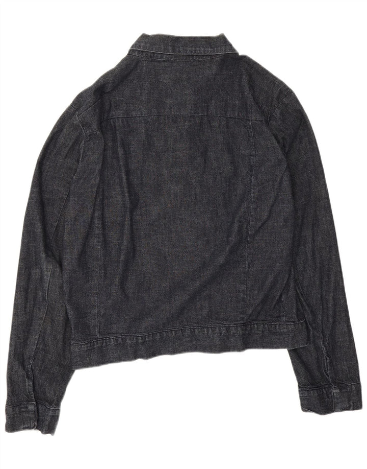 Diesel Mens Denim Jacket UK 40 Large Navy Blue Cotton