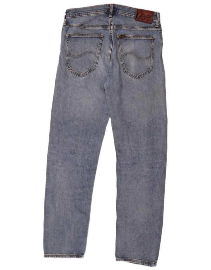 Lee Mens Daren Zip Fly Straight Jeans W32 L32 Blue Cotton