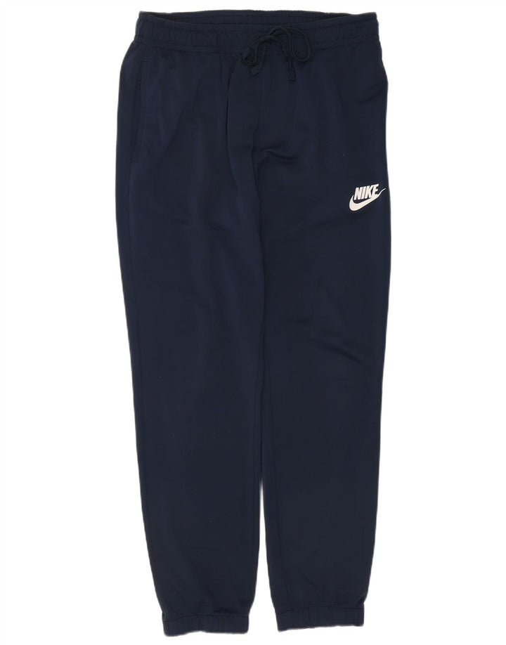 Nike Mens Tracksuit Trousers Joggers Medium Navy Blue Polyester