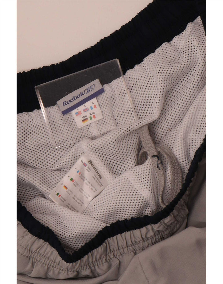 Reebok Mens Bermuda Sport Shorts Large Grey Polyester