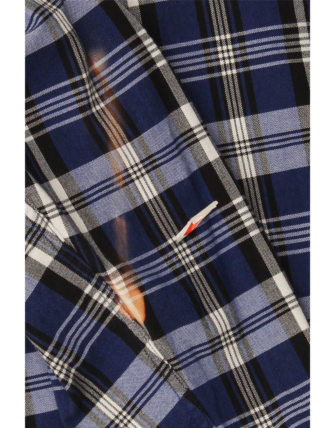 Tommy Hilfiger Mens Tall Shirt 4XL Navy Blue Check Cotton