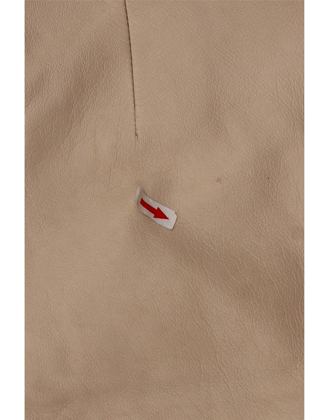 Vintage Womens Leather Skirt W30 Medium Beige