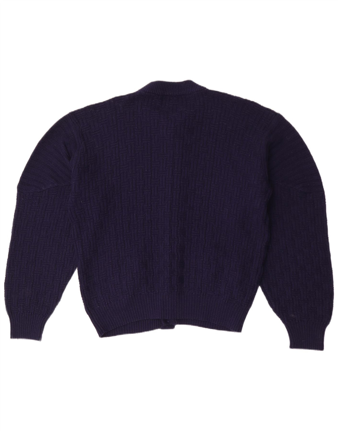 Niki Line Mens Cardigan Sweater Large Navy Blue