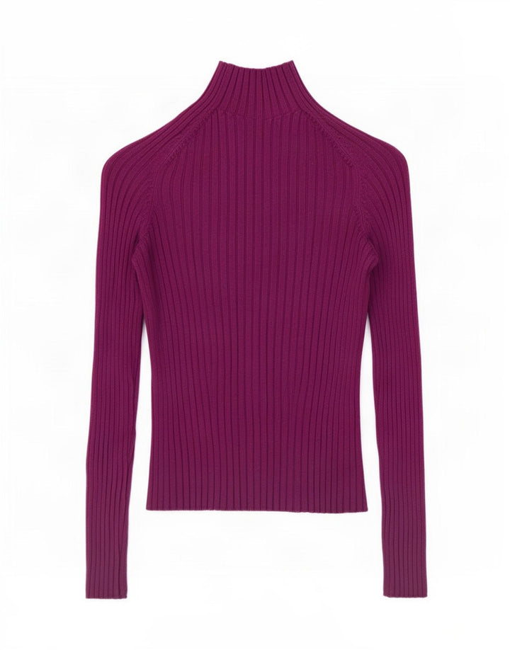 Zara Womens Top Long Sleeve UK 12 Medium Purple