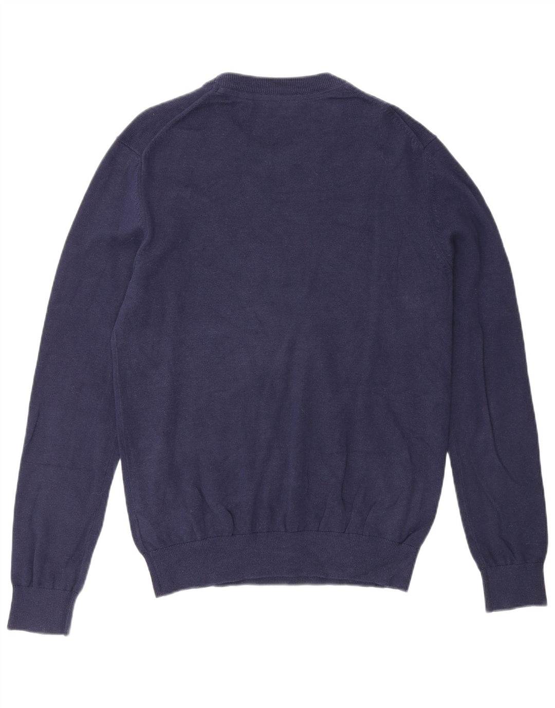 Izod Mens Crew Neck Jumper Sweater Medium Navy Blue Cotton