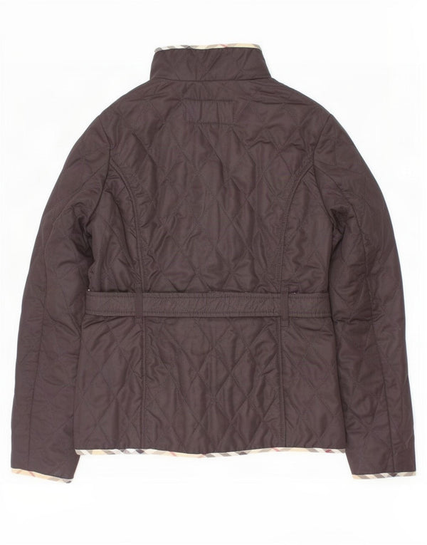 Burberry Girls Quilted Jacket 11-12 Years Black Polyester
